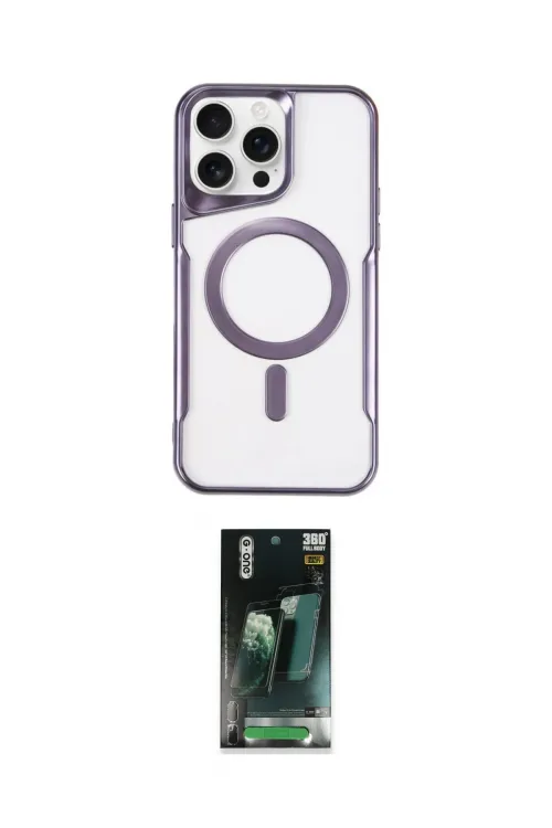 ieg™ iPhone 14 Pro Kılıf Yadigar Klasik Özel Seri - Siyah 360 Mat Full Body Arka Koruyucu