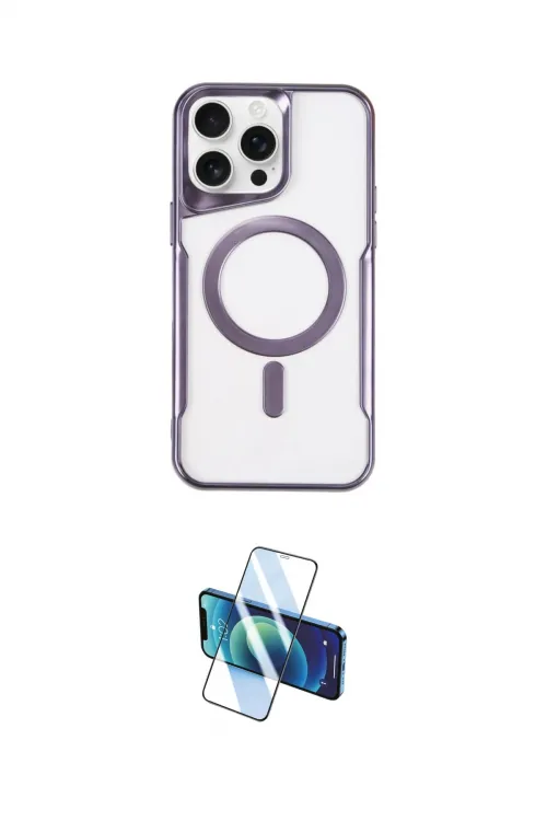 ieg™ iPhone 14 Pro Kılıf Yadigar Klasik Özel Seri - Siyah 3D Antistatik Cam Ekran Koruyucu