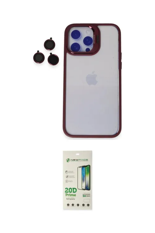 ieg™ iPhone 14 Pro Kılıf Yankı Asil Serisi - Siyah 20D Premium Cam Ekran Koruyucu