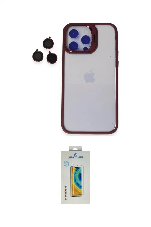 ieg™ iPhone 14 Pro Kılıf Yankı Asil Serisi - Siyah Polymer Nano Ekran Koruyucu