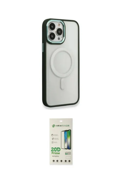 ieg™ iPhone 14 Pro Kılıf Yankı Işık Özel Seri - Siyah 20D Premium Cam Ekran Koruyucu