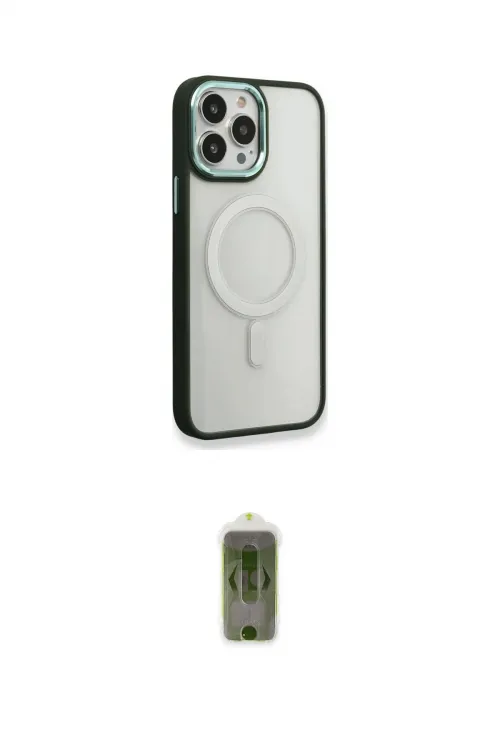 ieg™ iPhone 14 Pro Kılıf Yankı Işık Özel Seri - Siyah Joko Magic 5D Hayalet Cam