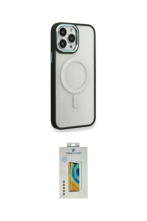 ieg™ iPhone 14 Pro Kılıf Yankı Işık Özel Seri - Siyah Polymer Nano Ekran Koruyucu
