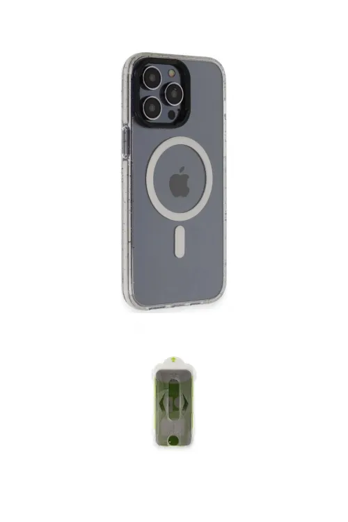 ieg™ iPhone 14 Pro Kılıf Yankı Işık Prime - Siyah Joko Magic 5D Hayalet Cam