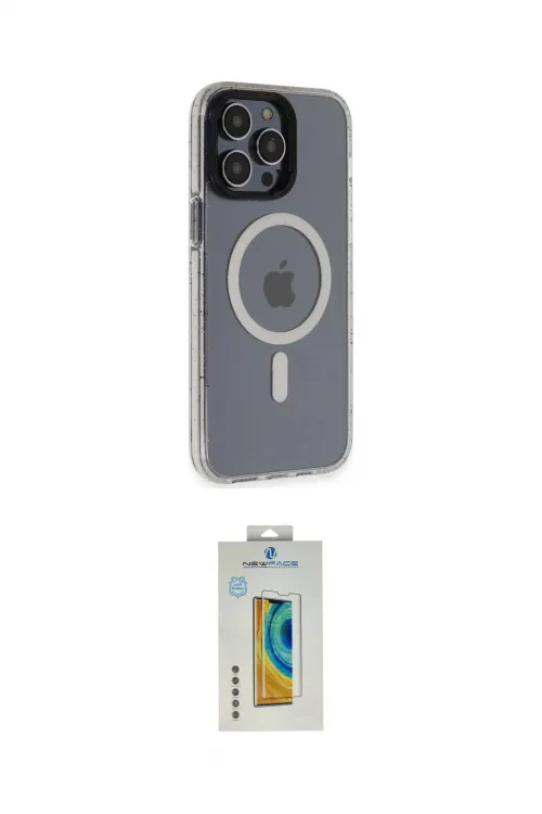 ieg™ iPhone 14 Pro Kılıf Yankı Işık Prime - Siyah Polymer Nano Ekran Koruyucu