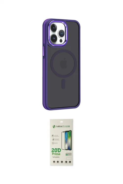 ieg™ iPhone 14 Pro Kılıf Yörünge Klasik - Siyah 20D Premium Cam Ekran Koruyucu