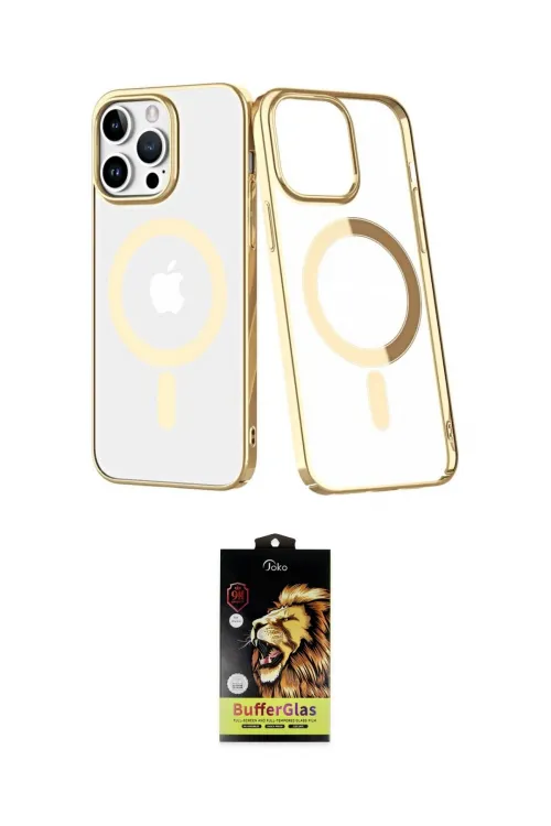 ieg™ iPhone 14 Pro Kılıf Yörünge Minimal - Siyah Buffer Cam Ekran Koruyucu