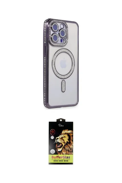 ieg™ iPhone 14 Pro Kılıf Zirve Doku Prime - Siyah Buffer Cam Ekran Koruyucu