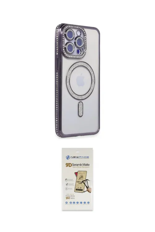 ieg™ iPhone 14 Pro Kılıf Zirve Doku Prime - Siyah Mat Seramik Nano Ekran Koruyucu