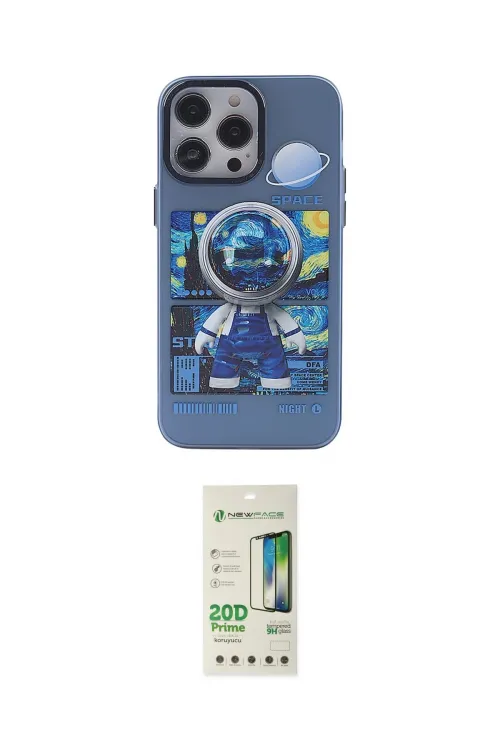 ieg™ iPhone 14 Pro Kılıf Zirve Form Özel Seri - Siyah 20D Premium Cam Ekran Koruyucu