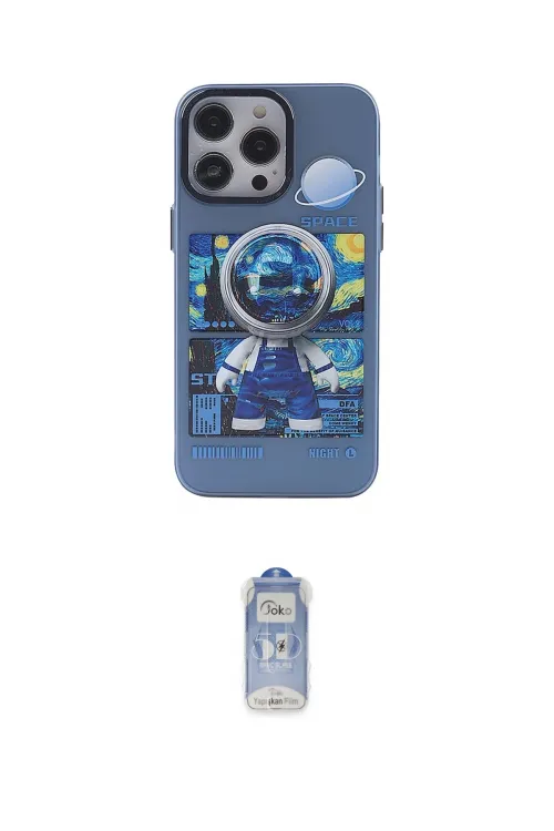 ieg™ iPhone 14 Pro Kılıf Zirve Form Özel Seri - Siyah Joko Magic 5D Cam