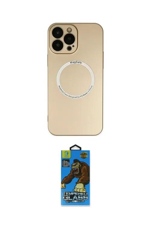 ieg™ iPhone 14 Pro Kılıf Zirve Klasik Prime - Siyah 18D Cam Ekran Koruyucu