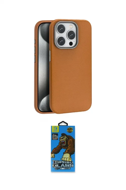 ieg™ iPhone 14 Pro Kılıf Zirve Modern Prime - Siyah 18D Cam Ekran Koruyucu