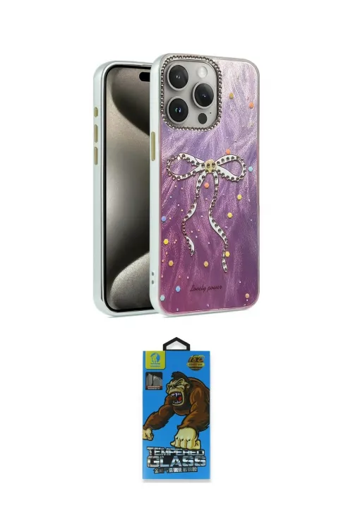 ieg™ iPhone 14 Pro Kılıf Zirve Modern Prime - Siyah 18D Cam Ekran Koruyucu