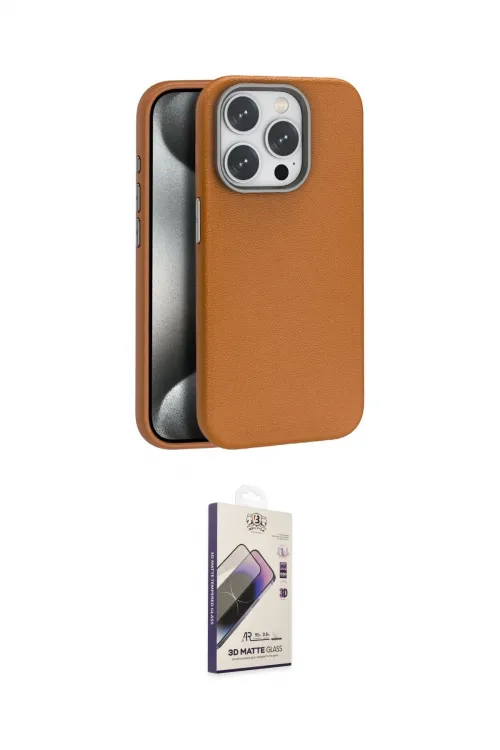 ieg™ iPhone 14 Pro Kılıf Zirve Modern Prime - Siyah Bilvis 3D Mat Cam Ekran Koruyucu