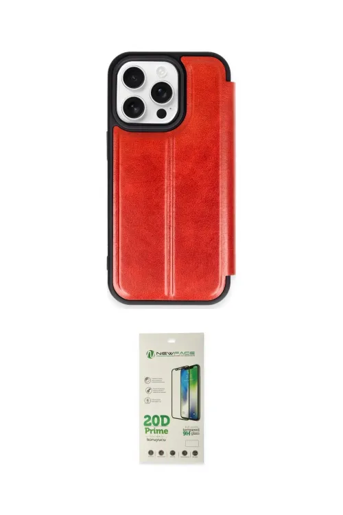 ieg™ iPhone 14 Pro Kılıf Zirve Yansıma Serisi - Siyah 20D Premium Cam Ekran Koruyucu