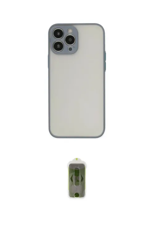 ieg™ iPhone 14 Pro Max Kılıf Ahenk Çizgi Serisi - Siyah Joko Magic 5D Hayalet Cam