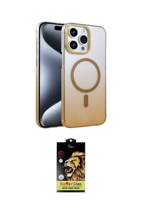 ieg™ iPhone 14 Pro Max Kılıf Ahenk Doku Özel Seri - Siyah Buffer Cam Ekran Koruyucu