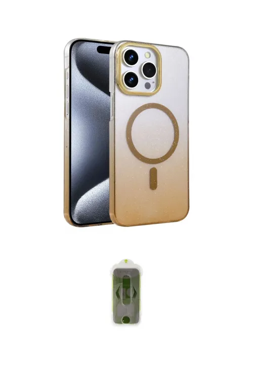 ieg™ iPhone 14 Pro Max Kılıf Ahenk Doku Özel Seri - Siyah Joko Magic 5D Hayalet Cam