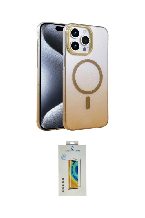 ieg™ iPhone 14 Pro Max Kılıf Ahenk Doku Özel Seri - Siyah Polymer Nano Ekran Koruyucu