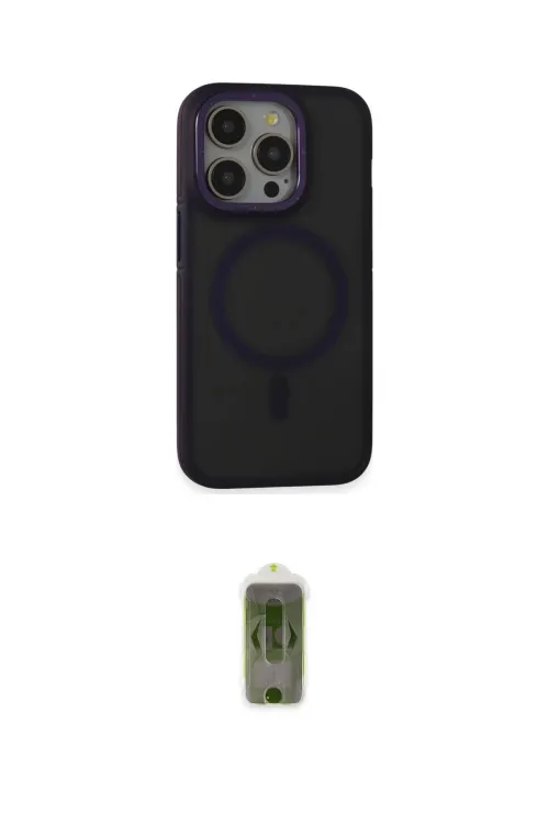 ieg™ iPhone 14 Pro Max Kılıf Ahenk Form Serisi - Siyah Joko Magic 5D Hayalet Cam