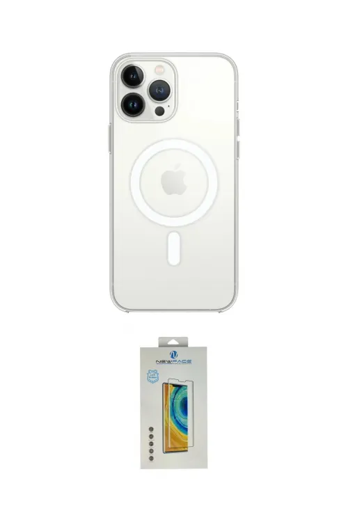 ieg™ iPhone 14 Pro Max Kılıf Ahenk Yansıma Prime - Siyah Polymer Nano Ekran Koruyucu