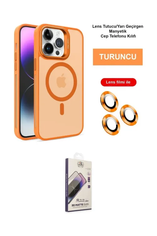 ieg™ iPhone 14 Pro Max Kılıf Akış Form - Siyah Bilvis 3D Mat Cam Ekran Koruyucu