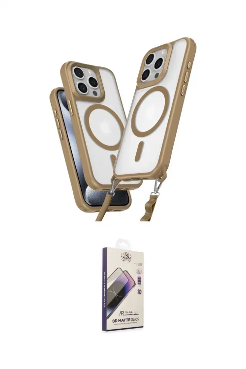 ieg™ iPhone 14 Pro Max Kılıf Atlas Doku Koleksiyonu - Siyah Bilvis 3D Mat Cam Ekran Koruyucu