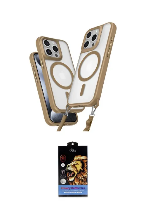 ieg™ iPhone 14 Pro Max Kılıf Atlas Doku Koleksiyonu - Siyah Buffer Hayalet Cam Ekran Koruyucu
