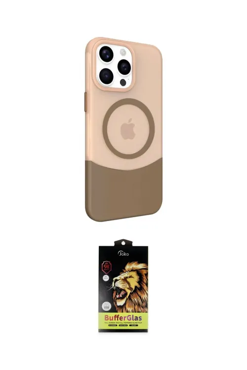 ieg™ iPhone 14 Pro Max Kılıf Çekirdek Asil Özel Seri - Siyah Buffer Cam Ekran Koruyucu