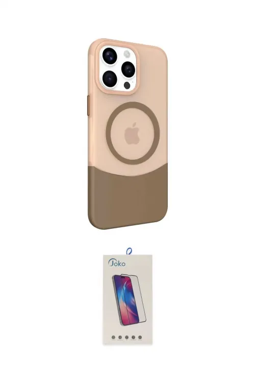 ieg™ iPhone 14 Pro Max Kılıf Çekirdek Asil Özel Seri - Siyah Joko 5D Cam