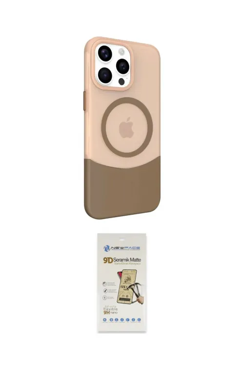 ieg™ iPhone 14 Pro Max Kılıf Çekirdek Asil Özel Seri - Siyah Mat Seramik Nano Ekran Koruyucu