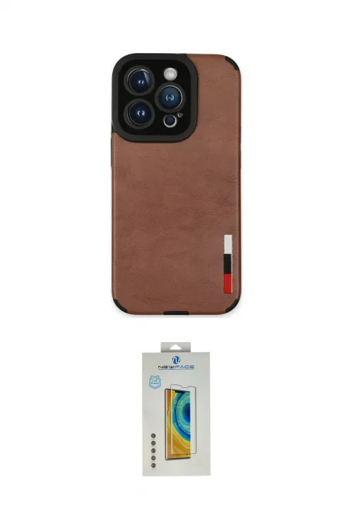 ieg™ iPhone 14 Pro Max Kılıf Doruk Asil Koleksiyonu - Siyah Polymer Nano Ekran Koruyucu