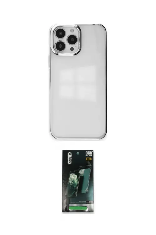 ieg™ iPhone 14 Pro Max Kılıf Doruk Doku Prime - Şeffaf 360 Full Body Arka Koruyucu