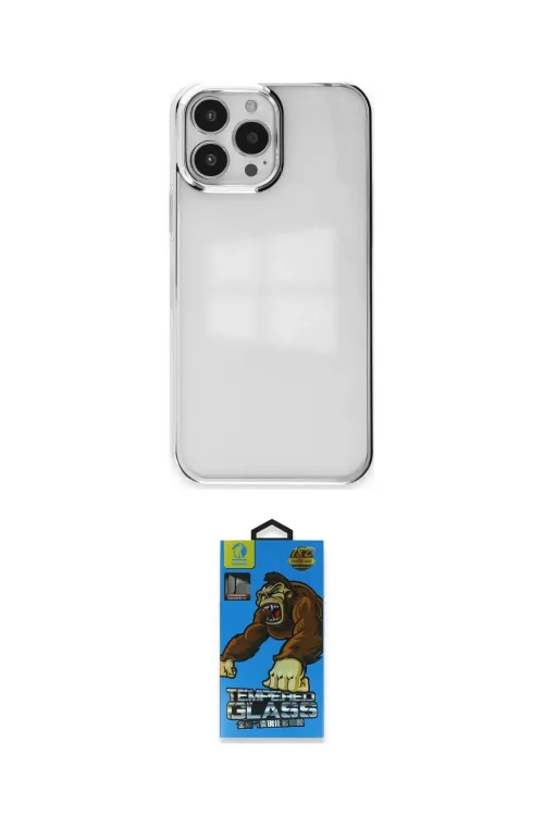 ieg™ iPhone 14 Pro Max Kılıf Doruk Doku Prime - Siyah 18D Cam Ekran Koruyucu