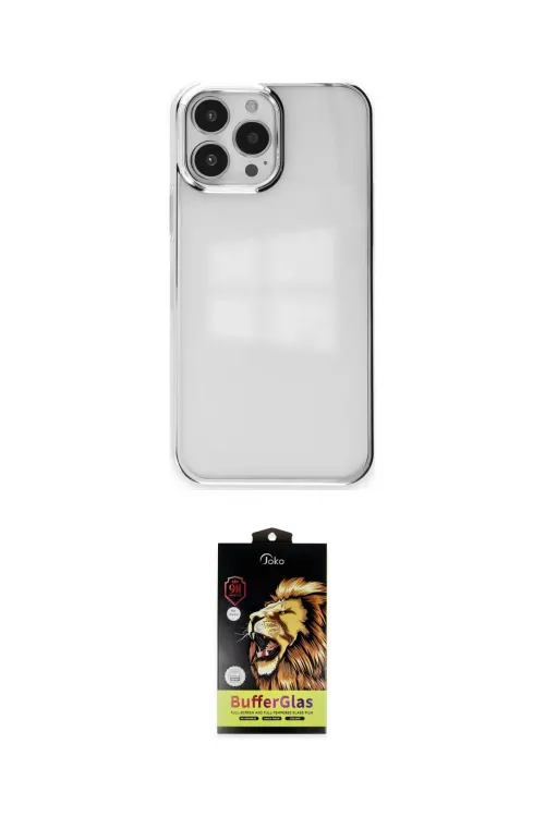 ieg™ iPhone 14 Pro Max Kılıf Doruk Doku Prime - Siyah Buffer Cam Ekran Koruyucu