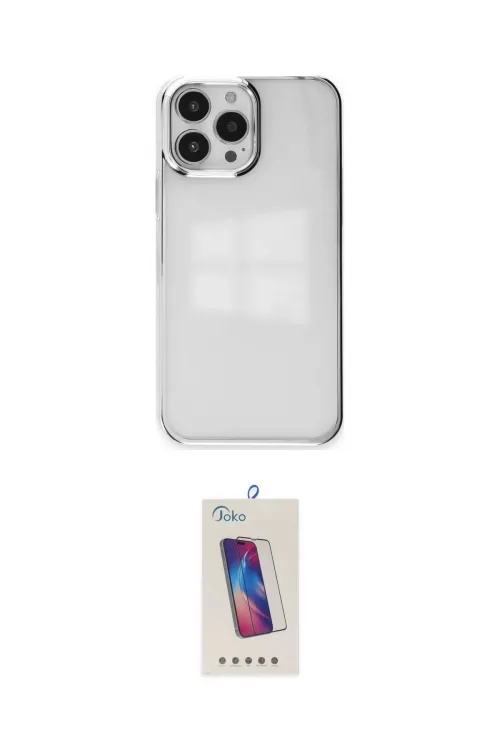 ieg™ iPhone 14 Pro Max Kılıf Doruk Doku Prime - Siyah Joko 5D Cam