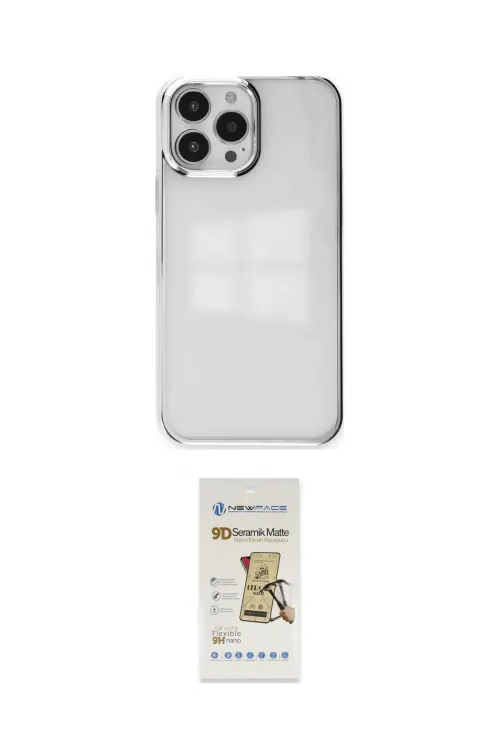 ieg™ iPhone 14 Pro Max Kılıf Doruk Doku Prime - Siyah Mat Seramik Nano Ekran Koruyucu
