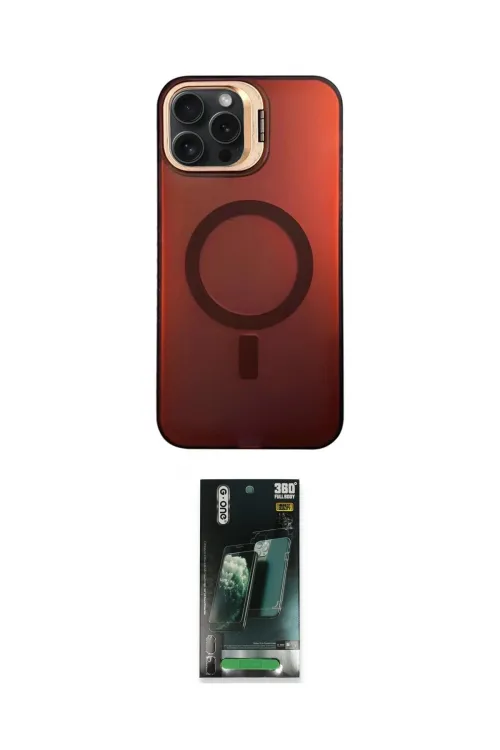 ieg™ iPhone 14 Pro Max Kılıf Doruk Klasik Prime - Şeffaf 360 Full Body Arka Koruyucu