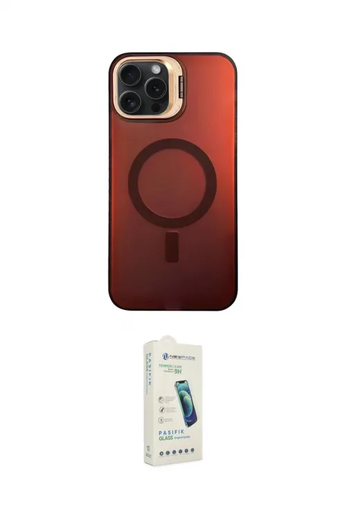 ieg™ iPhone 14 Pro Max Kılıf Doruk Klasik Prime - Şeffaf Pasifik Cam Ekran Koruyucu