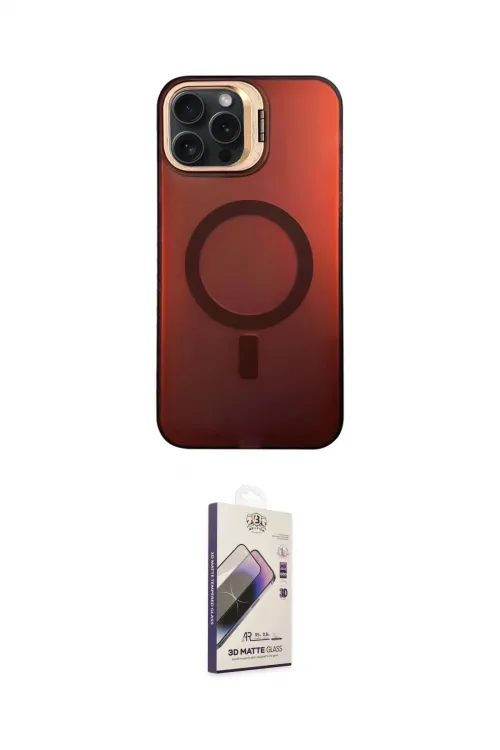 ieg™ iPhone 14 Pro Max Kılıf Doruk Klasik Prime - Siyah Bilvis 3D Mat Cam Ekran Koruyucu