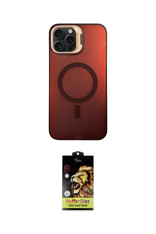 ieg™ iPhone 14 Pro Max Kılıf Doruk Klasik Prime - Siyah Buffer Cam Ekran Koruyucu