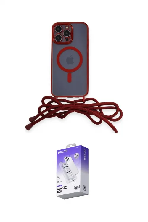 ieg™ iPhone 14 Pro Max Kılıf Eksen Özel Seri - Siyah Bilvis 5in1 3D Magic Cam Ekran Koruyucu
