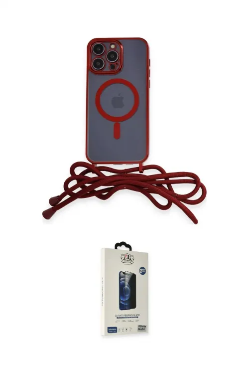 ieg™ iPhone 14 Pro Max Kılıf Eksen Özel Seri - Siyah Bilvis Hayalet Cam Ekran Koruyucu