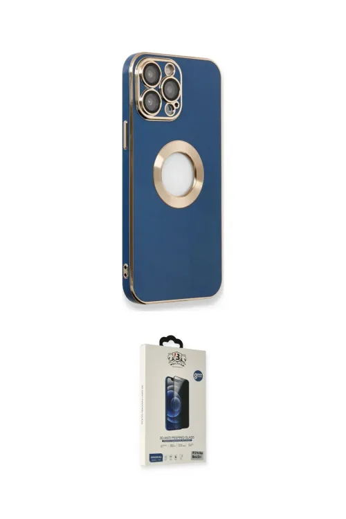 ieg™ iPhone 14 Pro Max Kılıf İz Form Serisi - Siyah Bilvis Hayalet Cam Ekran Koruyucu