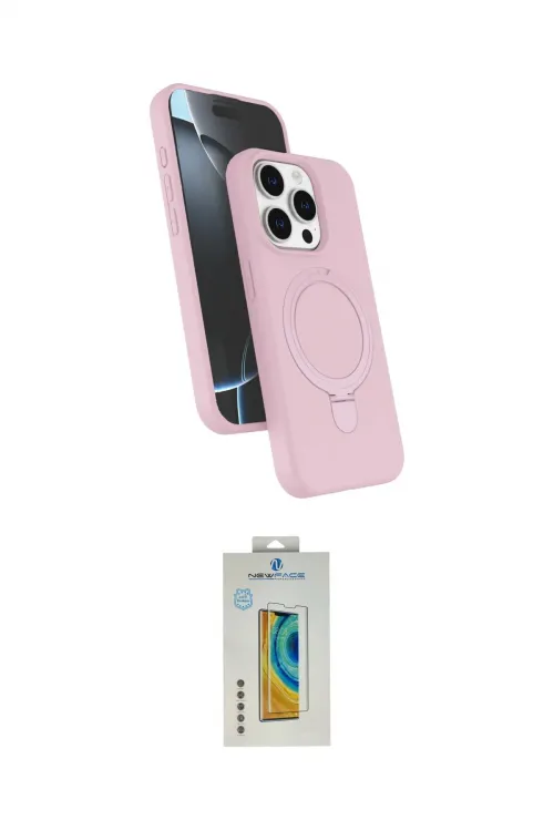 ieg™ iPhone 14 Pro Max Kılıf İz Işık Koleksiyonu - Siyah Polymer Nano Ekran Koruyucu