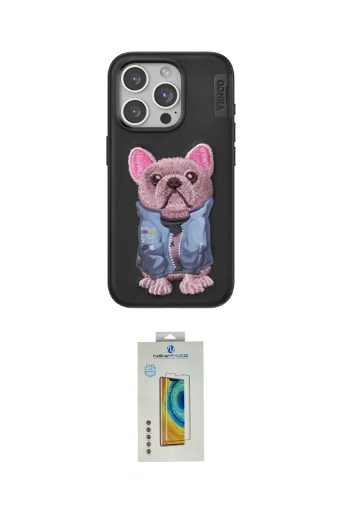 ieg™ iPhone 14 Pro Max Kılıf İz Minimal Koleksiyonu - Siyah Polymer Nano Ekran Koruyucu