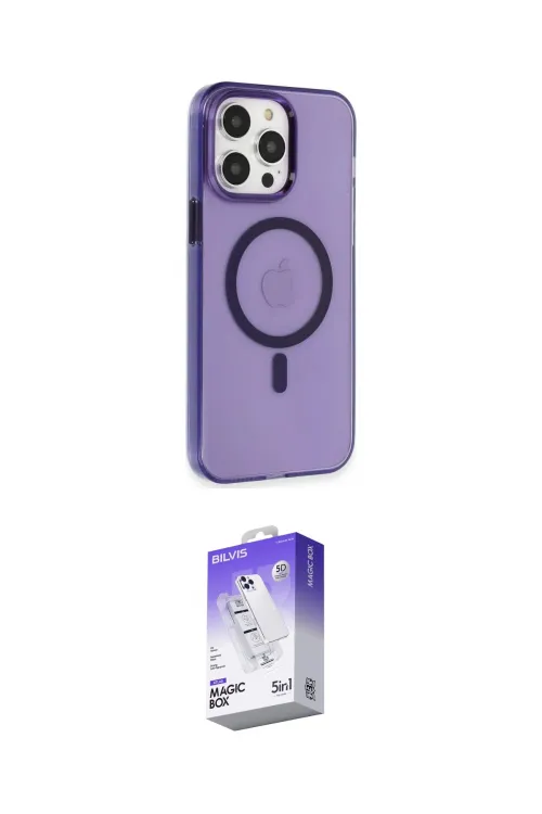 ieg™ iPhone 14 Pro Max Kılıf Kıvılcım Asil Özel Seri - Siyah Bilvis 5in1 3D Magic Cam Ekran Koruyucu
