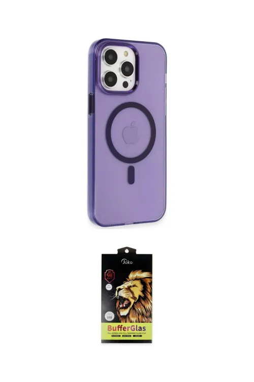 ieg™ iPhone 14 Pro Max Kılıf Kıvılcım Asil Özel Seri - Siyah Buffer Cam Ekran Koruyucu