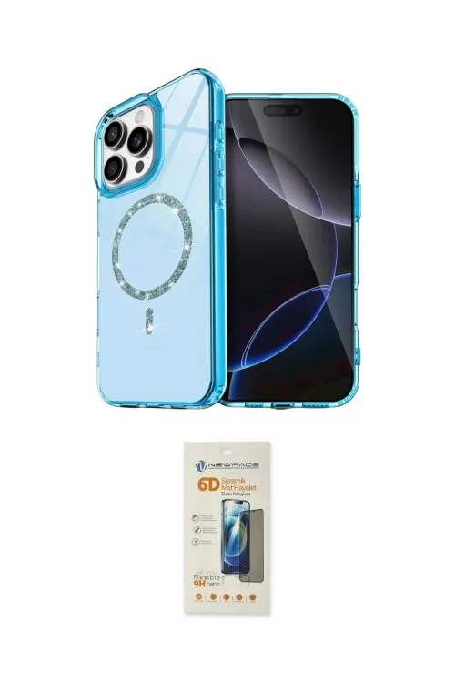 ieg™ iPhone 14 Pro Max Kılıf Kıvılcım Form Prime - Siyah 6D Mat Seramik Hayalet Nano Ekran Koruyucu